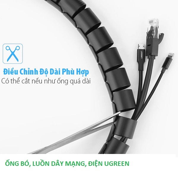 Hình ảnh : Bộ ống luồn dây, dạng khớp Ugreen 1,5m cao cấp